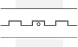 Staked pin white